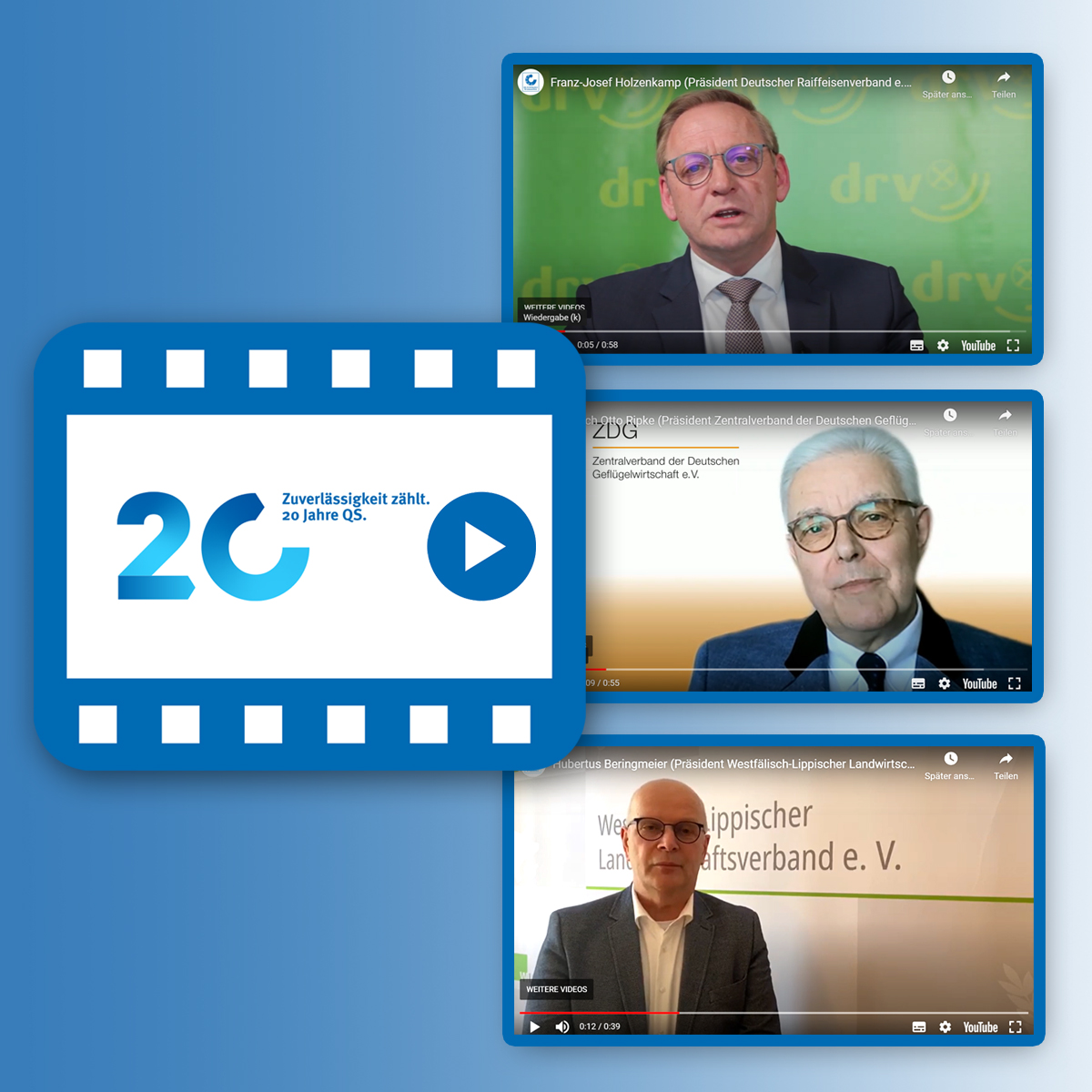 QS - 20 Jahre QS-Prüfsystem - Die Branche gratuliert