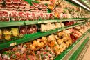 Obst- und Gemüseauslage Obst- und Gemüseauslage