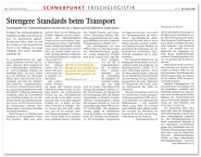 Lebensmittelzeitung Strengere Standards Beim Transport