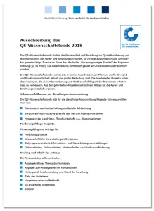 18 06 05 Ausschreibung QS Wissenschaftsfonds 2018