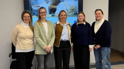 v.l.n.r.: Andressa Grilo (RTRS), Martina Torma (RTRS), Marina Muscolo (RTRS), Pia Gielen (QS) und Claudia Brill (QS)