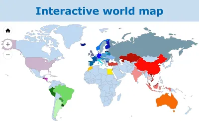 Interactive world map